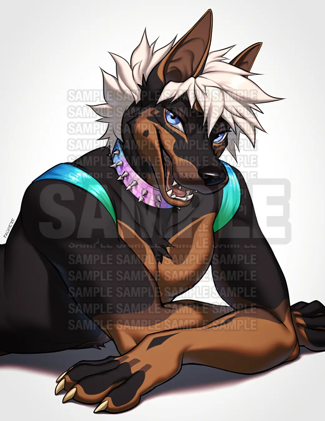 COLORED SKETCH for KASPAR_DOBERMAN - Falvie Shop