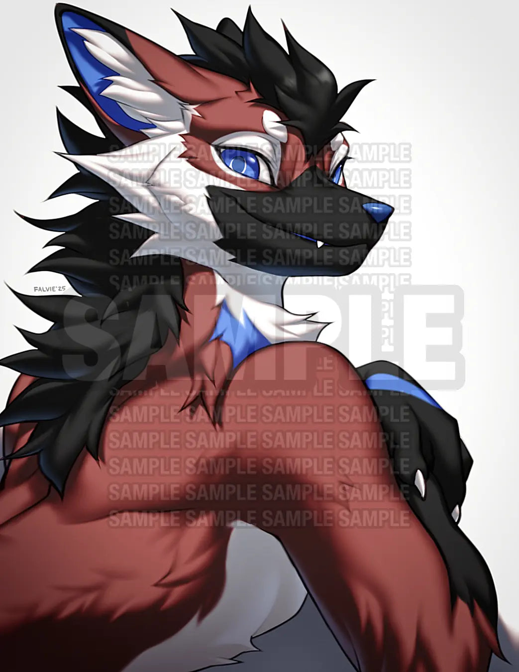 COLORED SKETCH for THEWOLFTALES - Falvie Shop