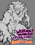 Werewolf Coloring Page